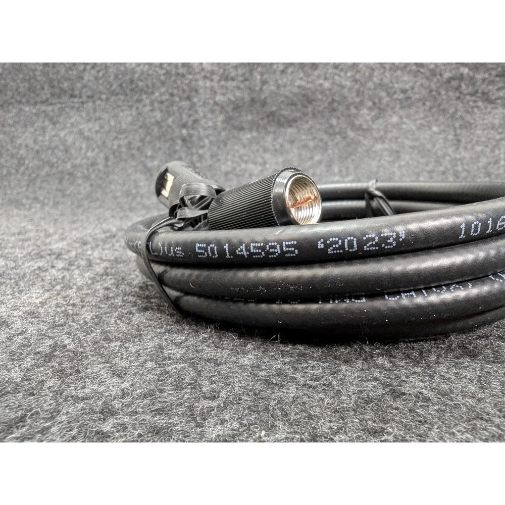 NEW PPC Perfect Flex 6 Series 18 AWG Coaxial Cable 8 Feet Black CATV CMX Coax